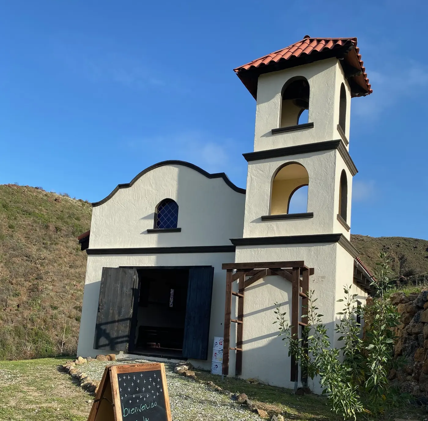 Christian ministry building in the hills near La Misión