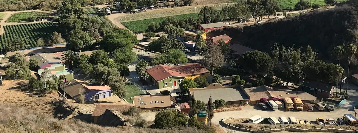 Aerial view of the Door of Faith property in the La Misión valley